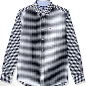 Boys/Kids XL 18-20 BLUE Tommy Hilfiger long Sleeve Button-Down Shirt